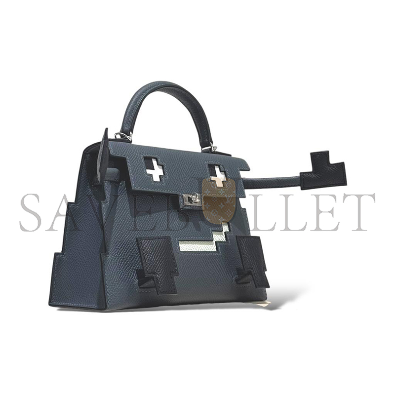 H**mes MASTER KELLY DOLE PICTO GRIS MISTY EPSOM620584 (18*15*6cm)